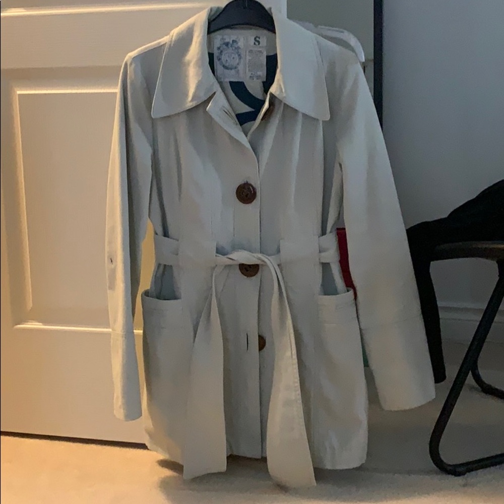 Trovata light grey trench coat